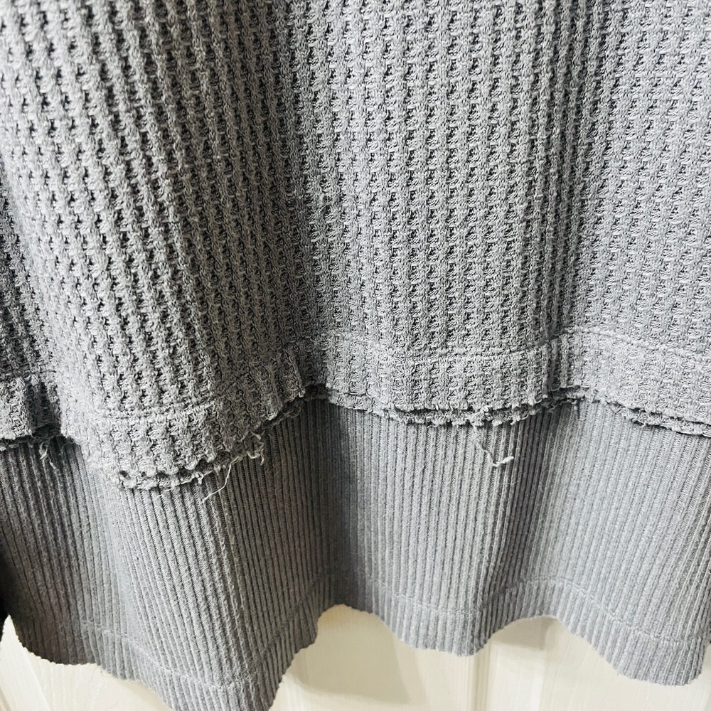 We The Free Free People North Shore Thermal In Storm Gray Size M - Picture 8 of 9